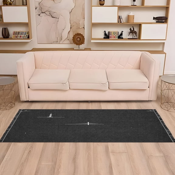 Iconic Landmarks and Bridge 72x23.5" Bedroom Runner Rug, Durable and Non-Slip for Hallways and Living Rooms