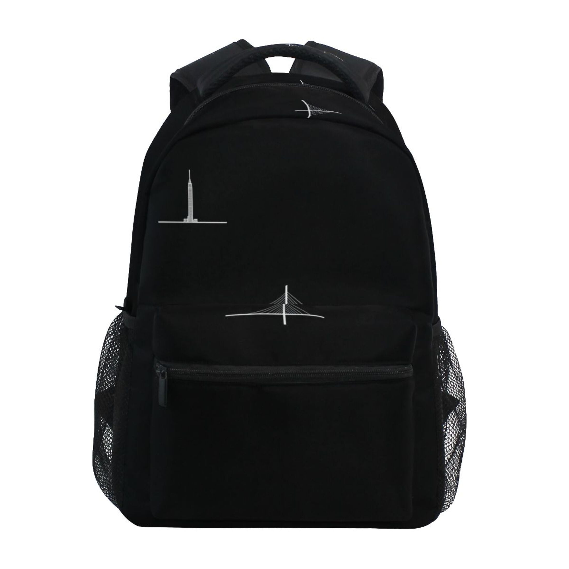 Iconic Landmarks and Bridge Stylish Large Backpack 15L Self-Standing ...