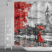 Iconic London Landmarks Shower Curtain - Big Ben Design for Enthusiastic Admirers