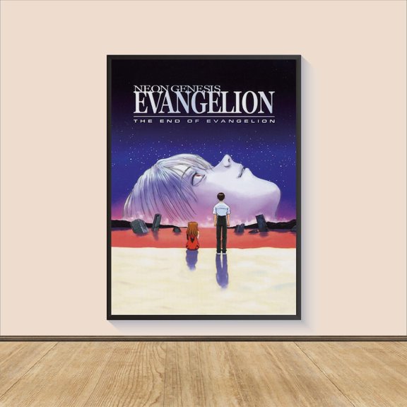Iconic Mecha Battle Scene Neon Genesis Evangelion Anime Poster Print Wall Art Decor 8x12 UNFRAMED