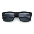 thumbnail image 1 of Iconic Narrow Rectangular Thick Horn Rim Plastic Minimal Sunglasses Matte Black - Black, 1 of 6