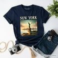 thumbnail image 1 of Iconic New York State Statue of  Liberty T-Shirt, Patriotic American Landmark Tee and Heritage Souvenir, 1 of 8