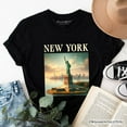 thumbnail image 1 of Iconic New York State Statue of  Liberty T-Shirt, Patriotic American Landmark Tee and Heritage Souvenir, 1 of 8