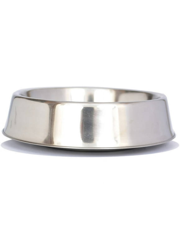 Iconic Pet Anti Ant Stainless Steel Non Skid Pet Bowl For Dog or Cat, 16 Oz, 2 Cup