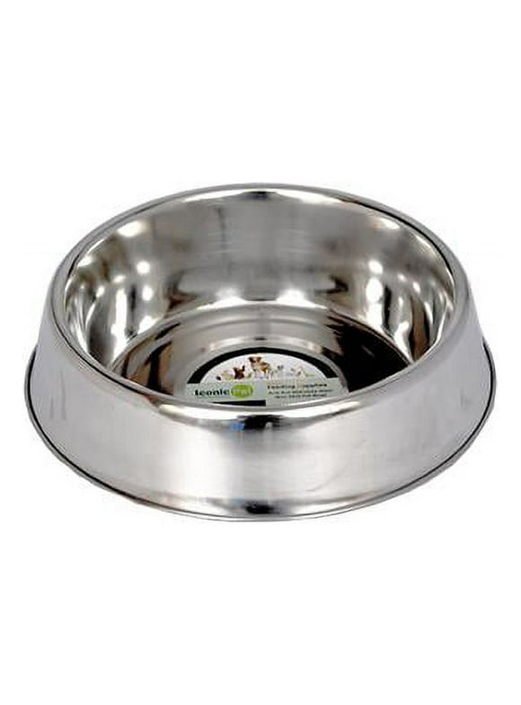 Iconic Pet Anti Ant Stainless Steel Non Skid Pet Bowl For Dog or Cat, 24 Oz, 3 Cup