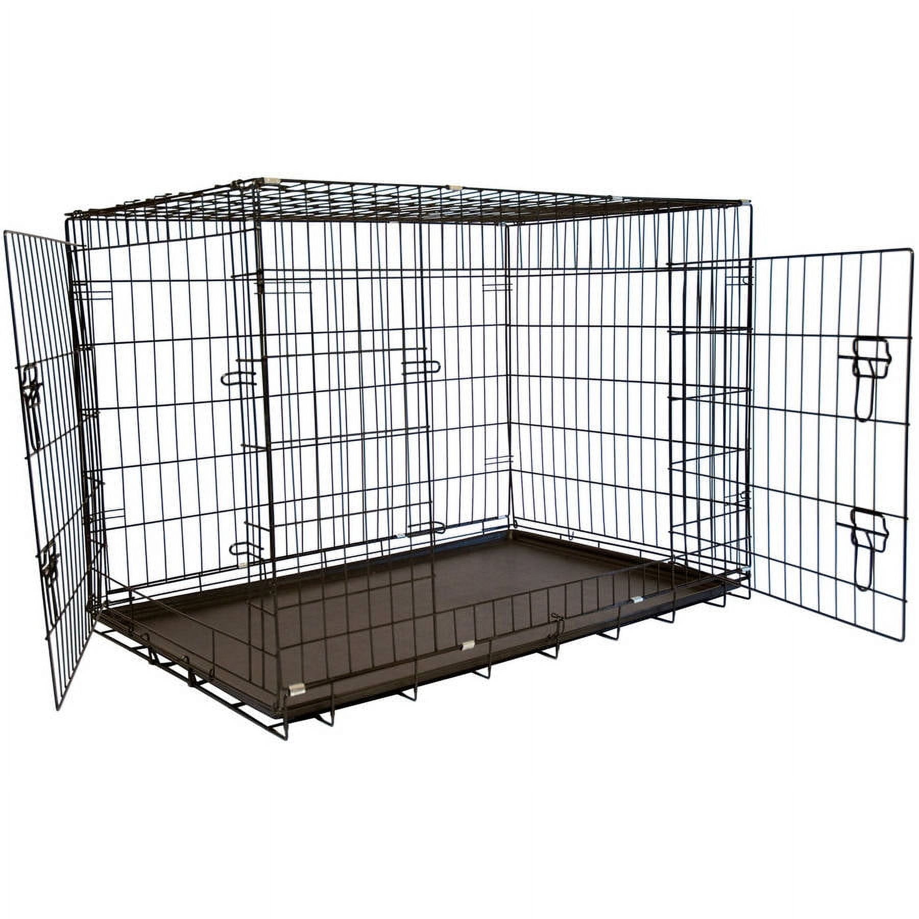Small Black Heavy Duty Double Door Pet Crate