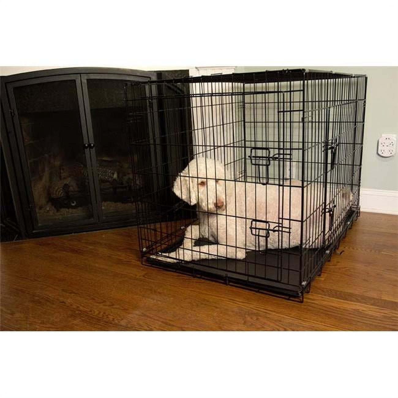 Small Black Heavy Duty Double Door Pet Crate