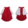 thumbnail image 1 of Iconic Pet Pretty Pet Red and White Top, X Small, 1 of 2