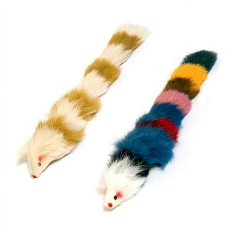 Real fur cat toys 2025