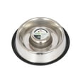 thumbnail image 1 of Iconic Pet 92007 24 oz Slow Feed Stainless Steel Pet Bowl for Dog or Cat - Medium, 1 of 5