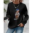 thumbnail image 1 of Iconic Polo Style Bear Classic Preppy Cartoon Graphic Print Fan Sweatshirt V90508, for Men & Women, up to Size 5XL, 1 of 2