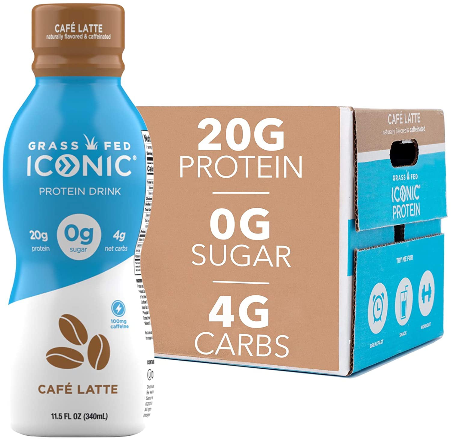 Iconic Protein Protein Drink, Chocolate Truffle, 11.5 Fl Oz, Pack