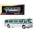 thumbnail image 1 of Iconic Replicas  1959 GM PD4104 Motorcoach Bus S. Paulo - Rio Viacao Cometa S.A. Brazil Silver & Cream with Blue Stripes Vintage Bus & Motorcoach Collection 1-87 HO Diecast Model Car, 1 of 1