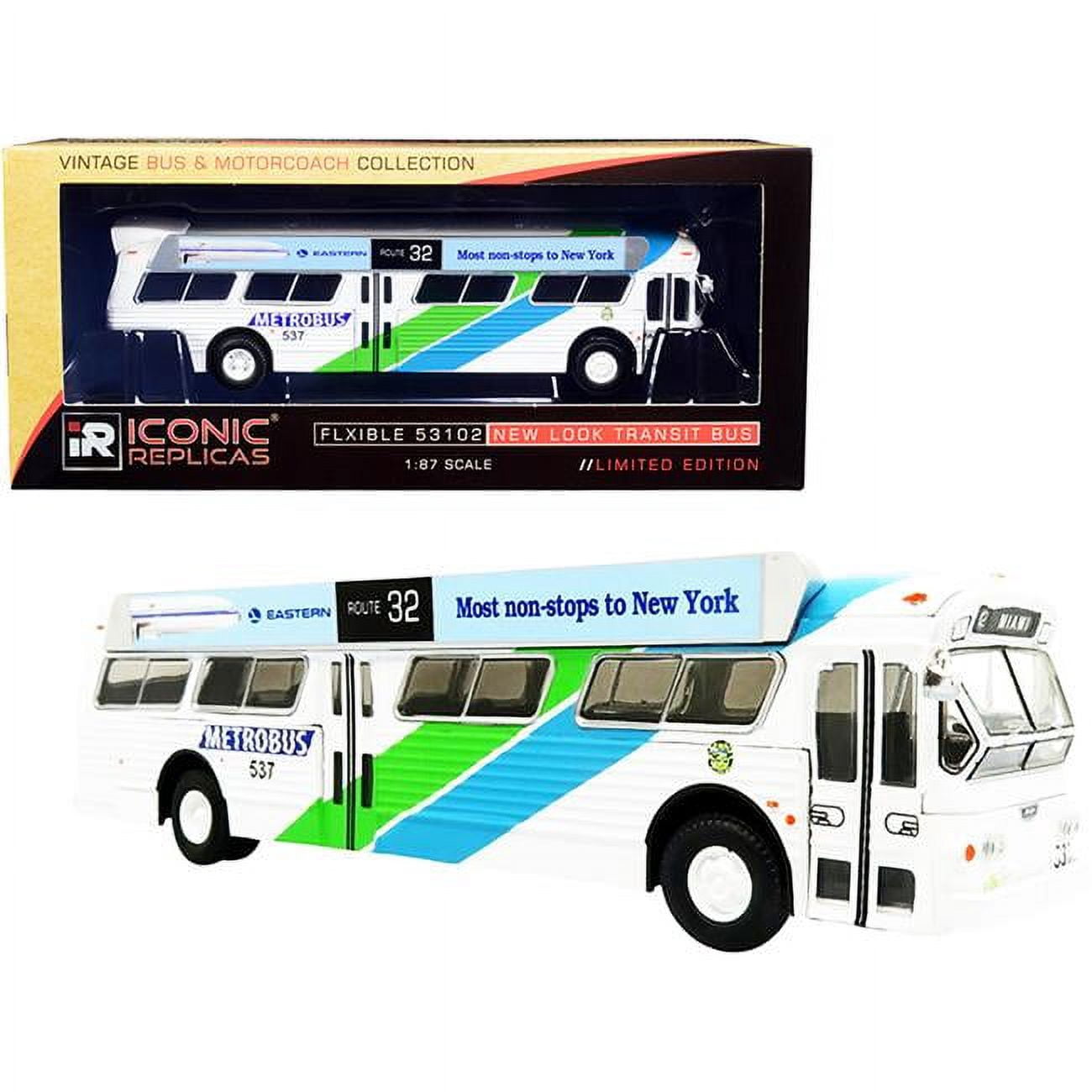 Iconic Replicas 87-0280 1-87 Scale No 32 Miami Metro Transit Bus with ...