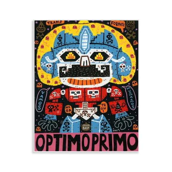 Stupell Industries Iconic Robotic Character Collage Wall Plaque Art, design by Jorge R. Gutierrez