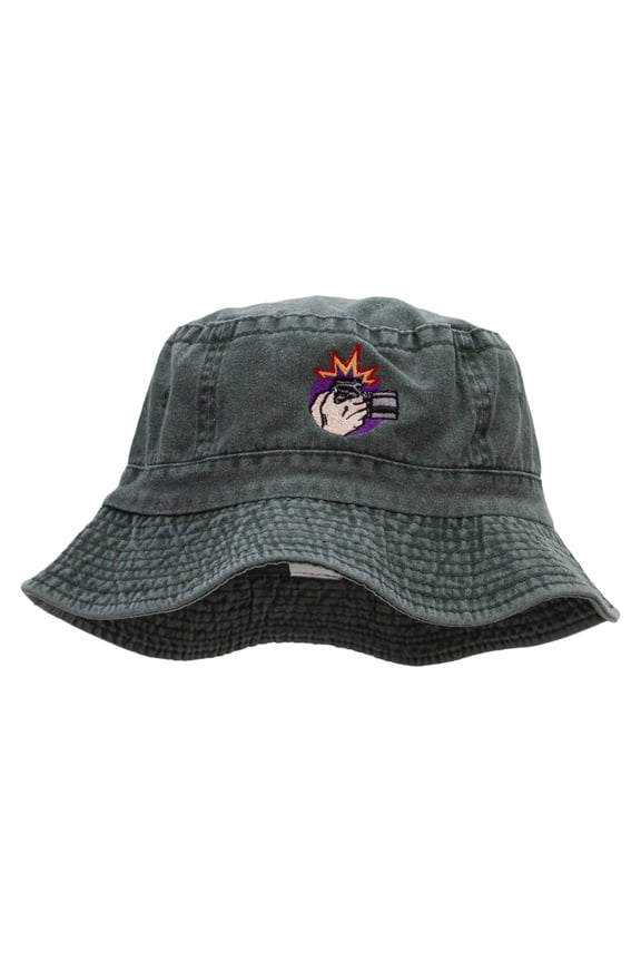 Iconic Shot Embroidered Bucket Hat - Dk Green OSFM