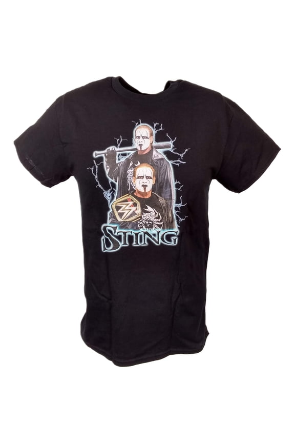 Iconic Sting White Scorpion Baseball Bat Mens Black T-shirt