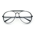 thumbnail image 1 of Iconic Tear Drop Thick Dimensional Metal Rim Racer Fashion Eyeglasses Black, 1 of 7