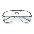 thumbnail image 1 of Iconic Tear Drop Thick Dimensional Metal Rim Racer Fashion Eyeglasses Gunmetal, 1 of 7