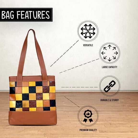 Iconic Top Handle Bag , Leather Shoulder Bag , Ladies Handbag , Colourful Purse -KLB-32-03