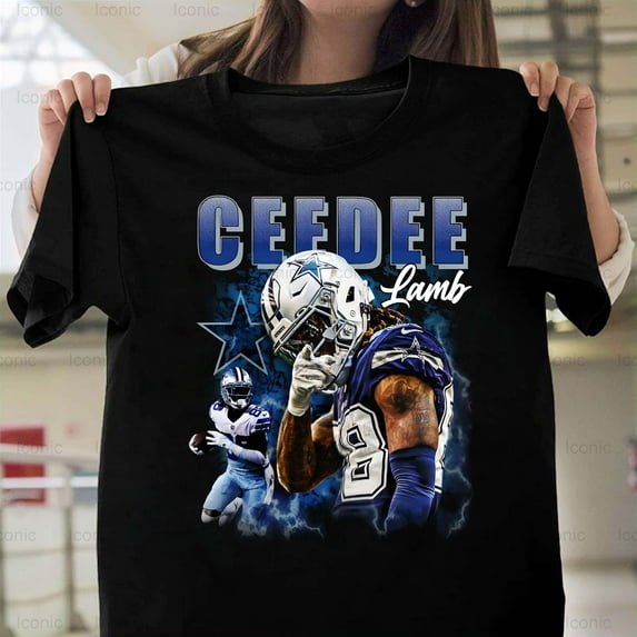 Iconic92 Vintage Ceedee Lamb, 90s, Graphic Style, Dallas, Cowboys T-Shirt , for Unisex, up to size 5XL
