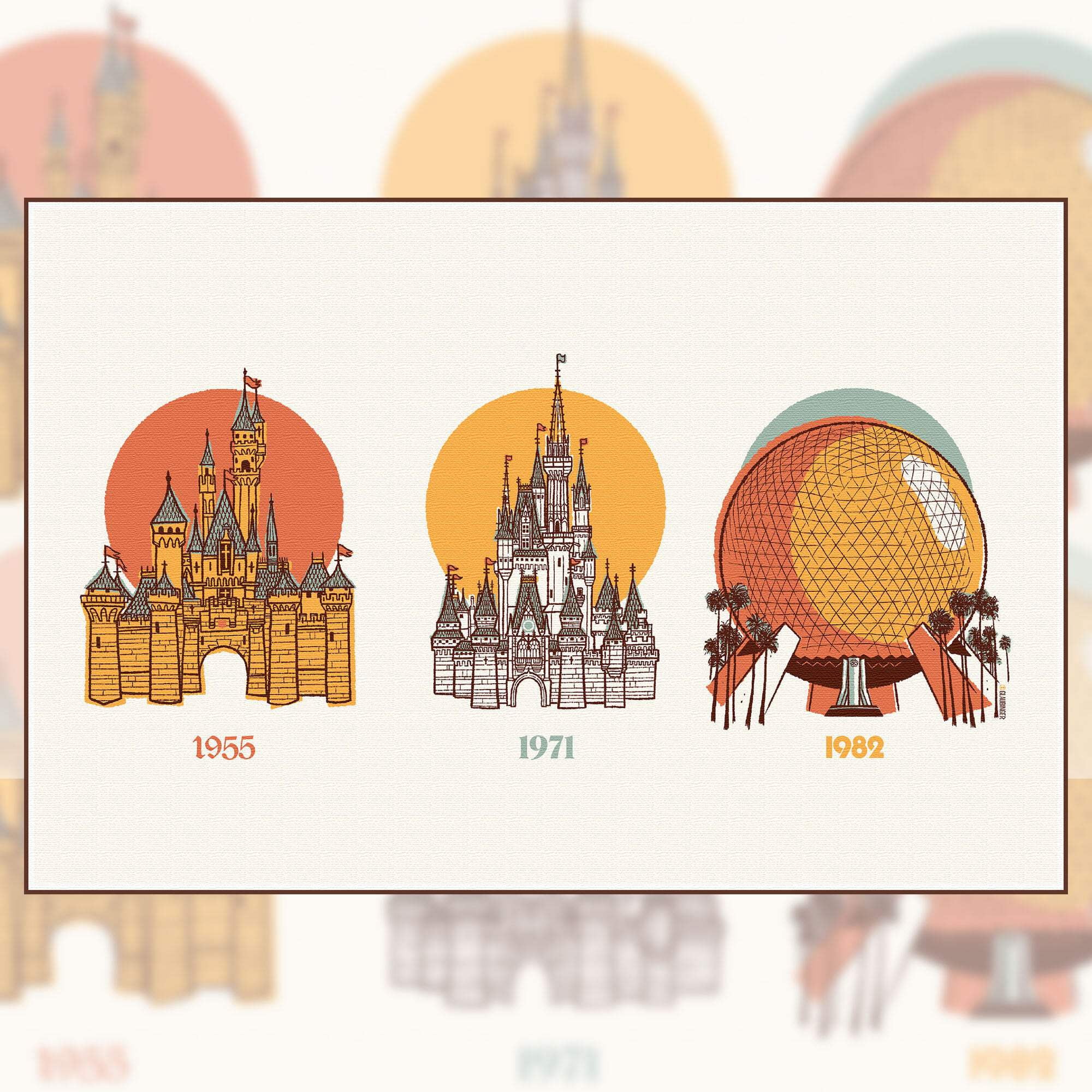 Icons Disney Giclee Print by Ian Glaubinger | Muckychris Exclusive ...