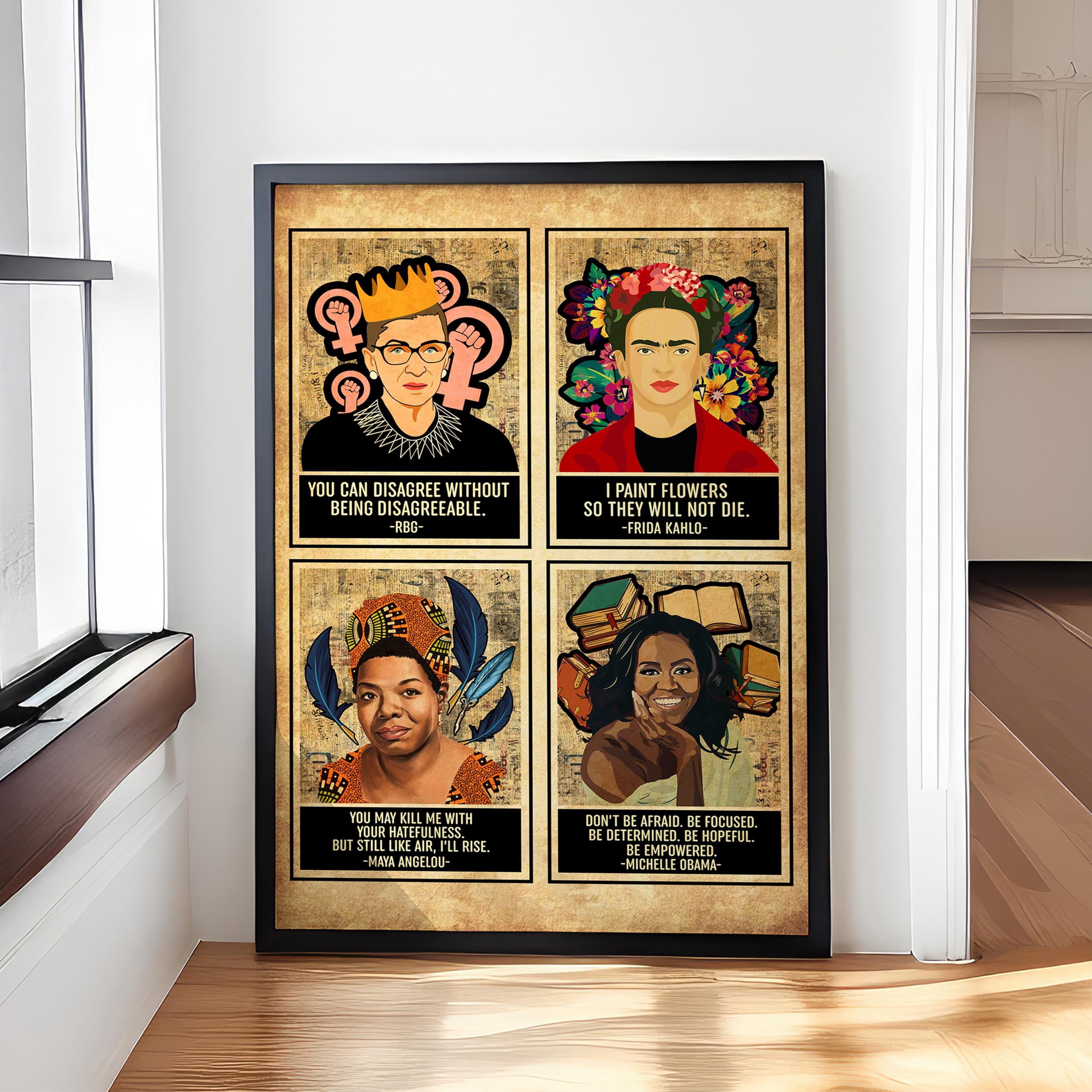 Icons In History Feminist Empowered Poster , Poster Print Only ...