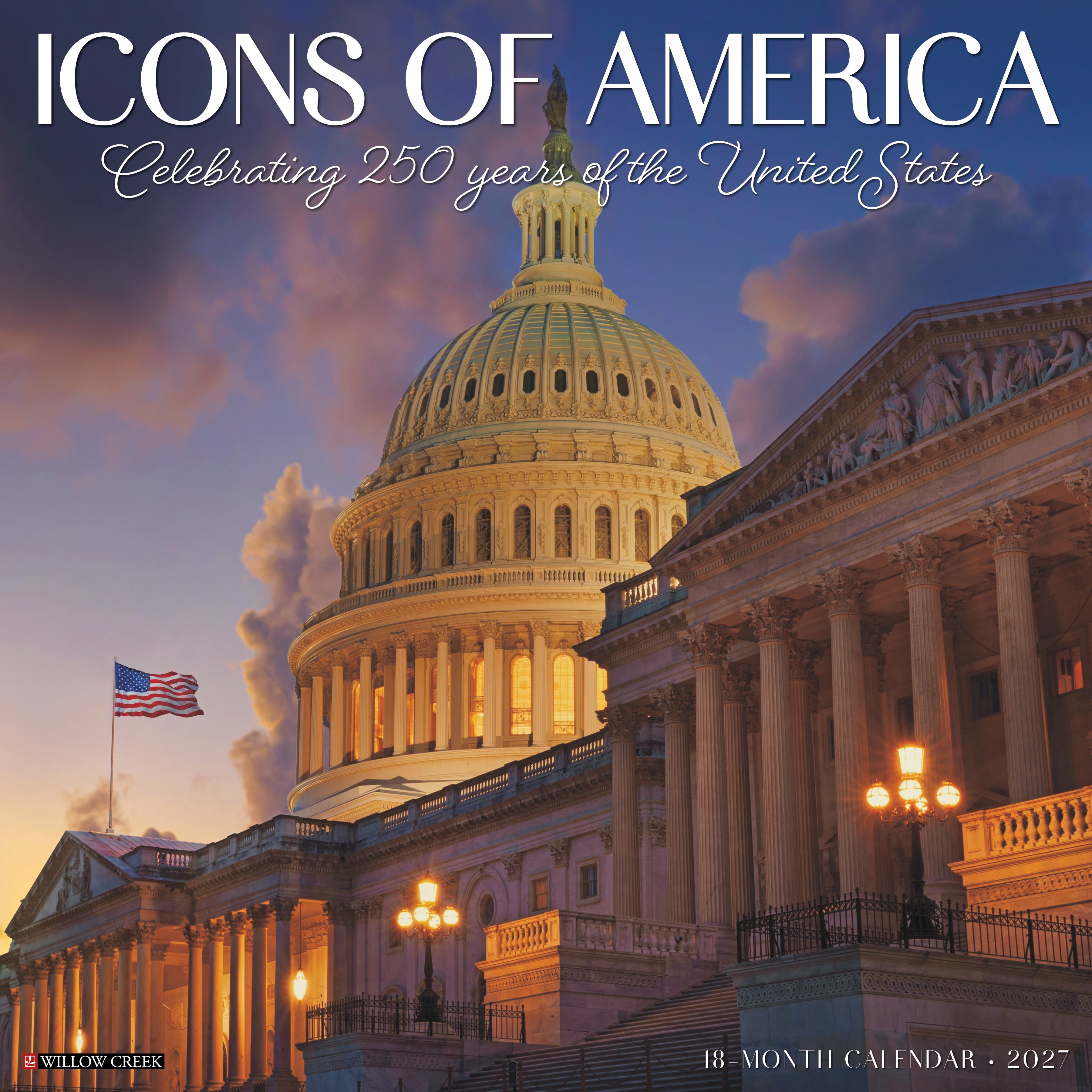 Willow Creek Press, Icons of America 2027 Wall Calendar