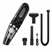 Icreopro Handheld Vacuum Cordless, 20000Pa Portable Car Vacuum Cleaner, Wet & Dry Mini Vacuum with HEPA Filter and Accessories for Car, Home, Pet Hair, Black