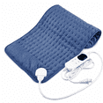 thumbnail image 1 of ICREOPRO Heating Pad for Back, Neck and Shoulders, 16 x 30 in Electric Heating Pad with 6 Heat Settings, 4 Timer Settings, Auto Shut-Off, Machine Washable, Moist & Dry Heat, Blue, 1 of 9