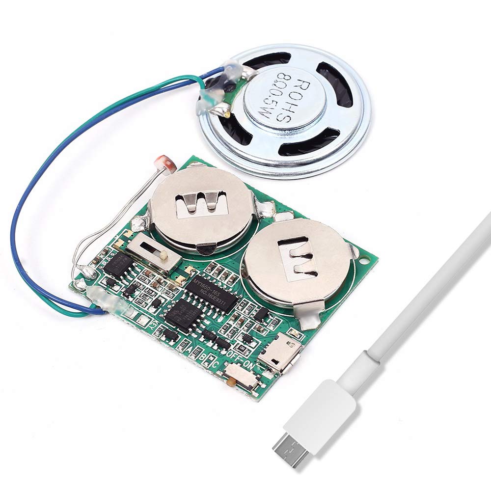 Icstation DIY Light Sensor Sound Module, Micro USB Recordable Sound