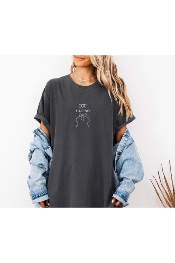 Icu Nurse Bow Rn Nursing T-Shirt All Size S-3XL