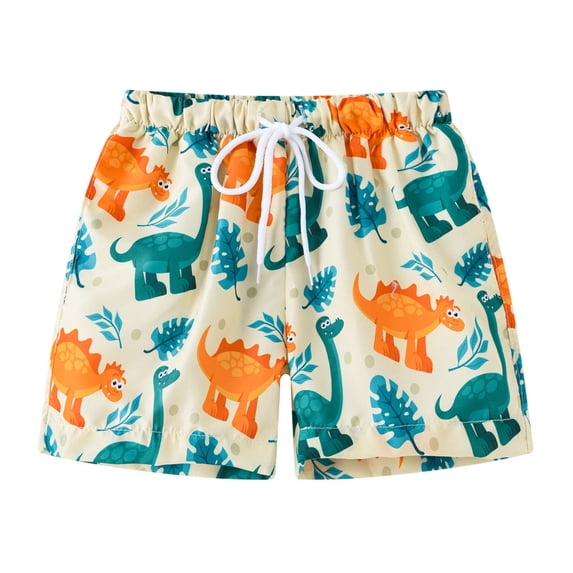 Icvfdpl 2-8Y Toddler Kids Boys Cartoon Swim Trunks Swimsuit Bathing Suit Beach Swimming Shorts Cute Baby Vacation Wear