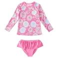 thumbnail image 1 of Icvfdpl 2024 Summer Swimwear For Girls Toddler Long Sleeved Swimsuit Two Piece Babies Children Separate Swimsuits Stylish Baby Party Wear, 1 of 9