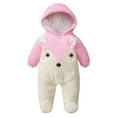 thumbnail image 1 of Icvfdpl Autumn Winter Thickened Warm Fuzzy Babys Out Wear Clothes Babys Cotton Winter Children Crawling Clothing Adorable Baby Daily Wear, 1 of 3