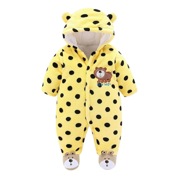 Icvfdpl Babys Jumpsuit Autumn Winter Clothes Winter Thickened Boys And Girls Babys Crawling Out Wear Warm Clothing stylish Baby Daily Wear