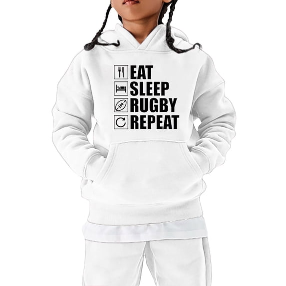 Icvfdpl Boys Hoodie Sweatshirts Trendy Football Fans Sports Gift Sportshirt Vintage Rugby Player Sports Retro Kids Boy Girl Rugby Pullover Hoody Outfits Lightweight Smooth Kinds Clothes