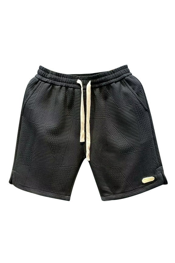 Casual Shorts For Men Summer Breathable Sports Basketball Game Teen Slacks Beach An Leisure Short Pants Boho Man Clothing Black L
