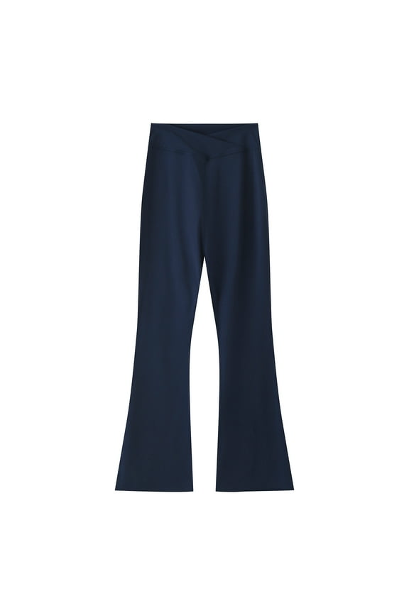 Children Girls Pants Leggings High Waisted Flare Pant Yoga Bootcut Trousers Solid Color Full Length Bell Bottoms Relaxed And Cute Girl'S Pants