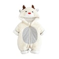 thumbnail image 1 of Icvfdpl Christmas Babys Clothes Boy Girl Thick Snowsuit Winter Warm Coats Hooded Romper Jumpsuit Stylish Baby Daily Wear, 1 of 5