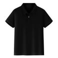 thumbnail image 1 of Icvfdpl Girls Fashion Tops Kids Short Sleeve Shirt Button Closure Comfortable & Soft Pique Fabric Outwear, 1 of 7