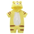 thumbnail image 1 of Icvfdpl Infant Summer Girls Boys Short Sleeve Jumpsuit Cartoon Hoodie Outwear For Babys Clothes Adorable Baby Daily Wear, 1 of 4