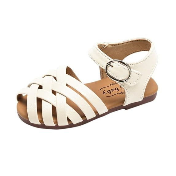 Icvfdpl Kids Girl Sandals Children Open-Toed Princess Shoes Non-Slip School Comfortable 9 Years-9.5 Years