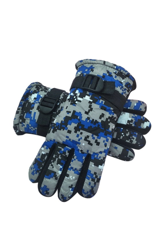 Kids Gloves Mittens Winter Warm Windproof Cold Weather Outdoor Sports Snow Ski 8-12 Years For Boys Girls Youth