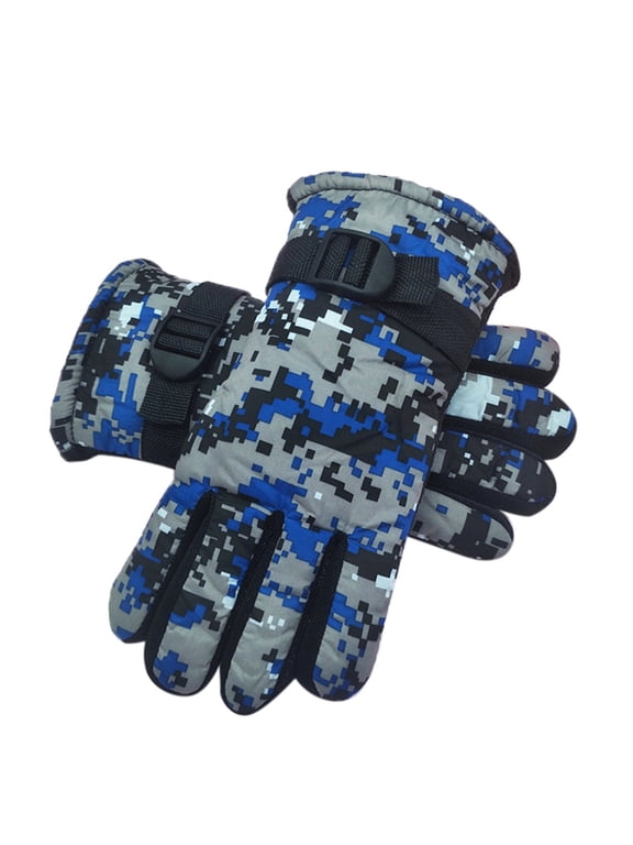 Kids Gloves Mittens Winter Warm Windproof Cold Weather Outdoor Sports Snow Ski 8-12 Years For Boys Girls Youth