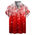 Icvfdpl Men'S Shirts Male Short Sleeve Autumn Festival Printing Hawaii
