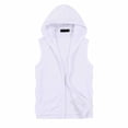 thumbnail image 1 of Icvfdpl Men'S T-Shirts Solid Color Undershirt Undershirt Cardigan Sleeveless Sports Tops White Classic Mens T Shirts 2Xl, 1 of 2