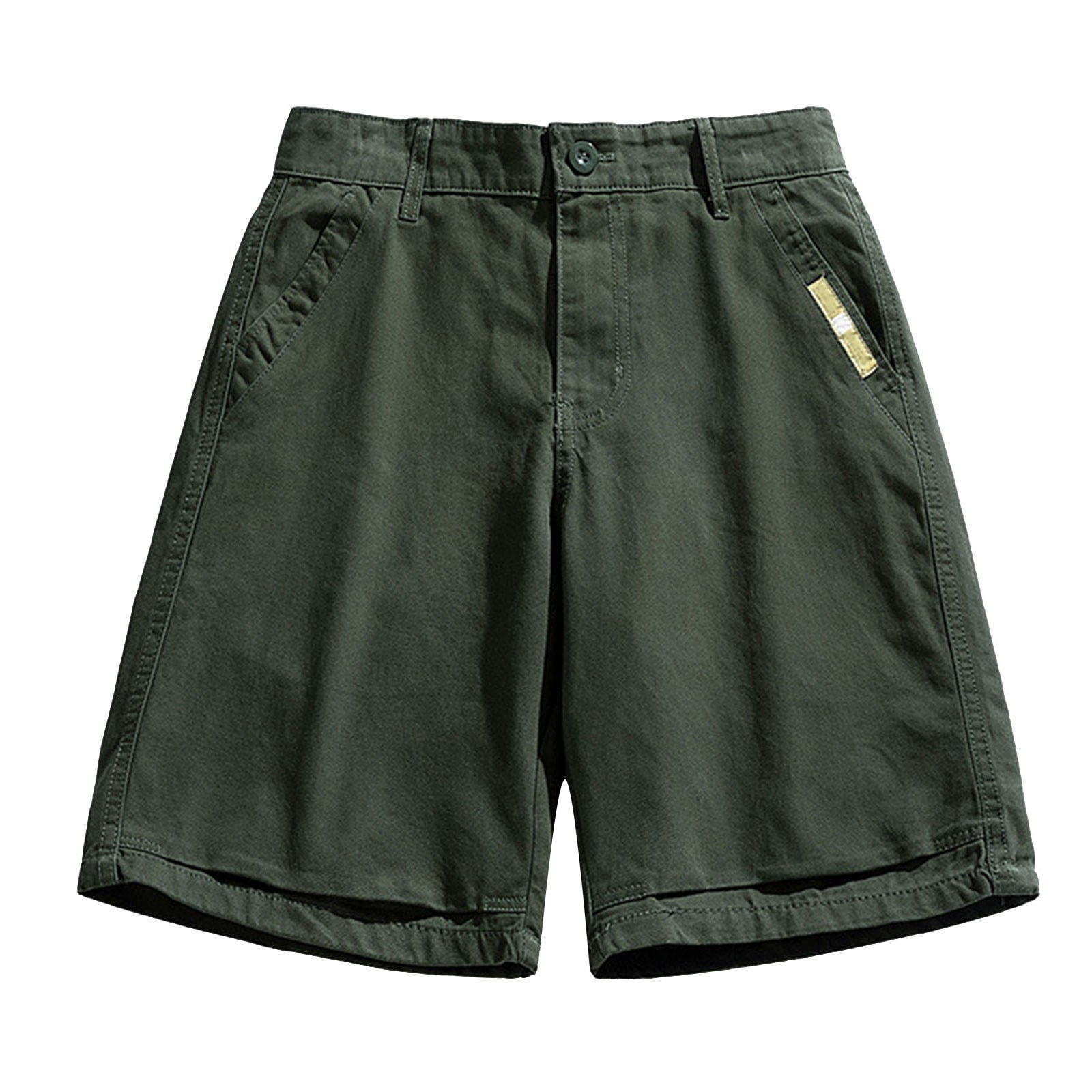 Men's Tactical Cargo Pants - Elastic Waist Work Pants, Lightweight Poly-Cotton Blend, Multiple Pockets