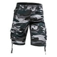 thumbnail image 1 of Icvfdpl Mens Cargo Pants Male Summer Overalls Camouflage Sports Pocket Button Plus Size Washed Shorts Casual Trousers Leisure Man Clothing Multi-Color 32, 1 of 6
