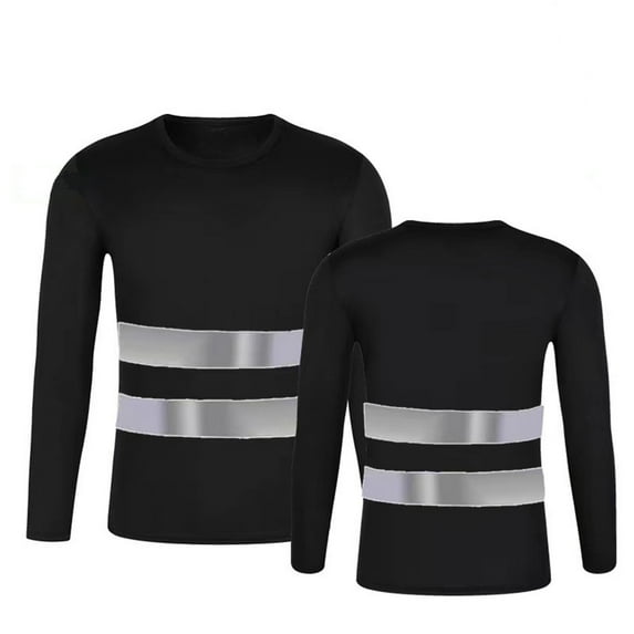 Icvfdpl Mens High Vis Reflective T Shirts Long Sleeve Breathable Fast Dry Mesh Work Tee Shirt Sun Protection Man Tshirt For Hot Weather